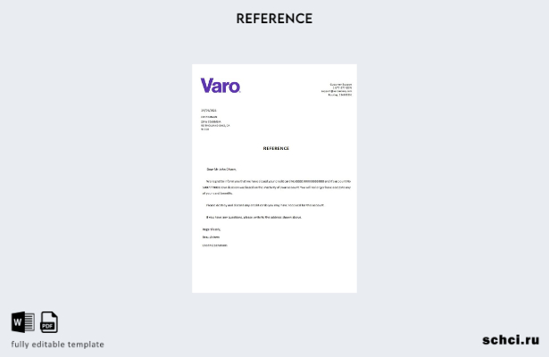 цифровая загрузка США, эталонный шаблон закрытия Varo